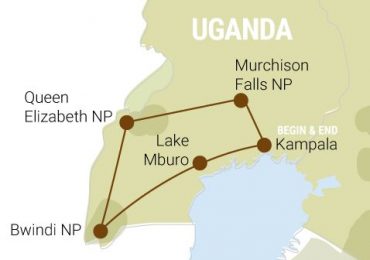 Karte zu Uganda Gruppenreise